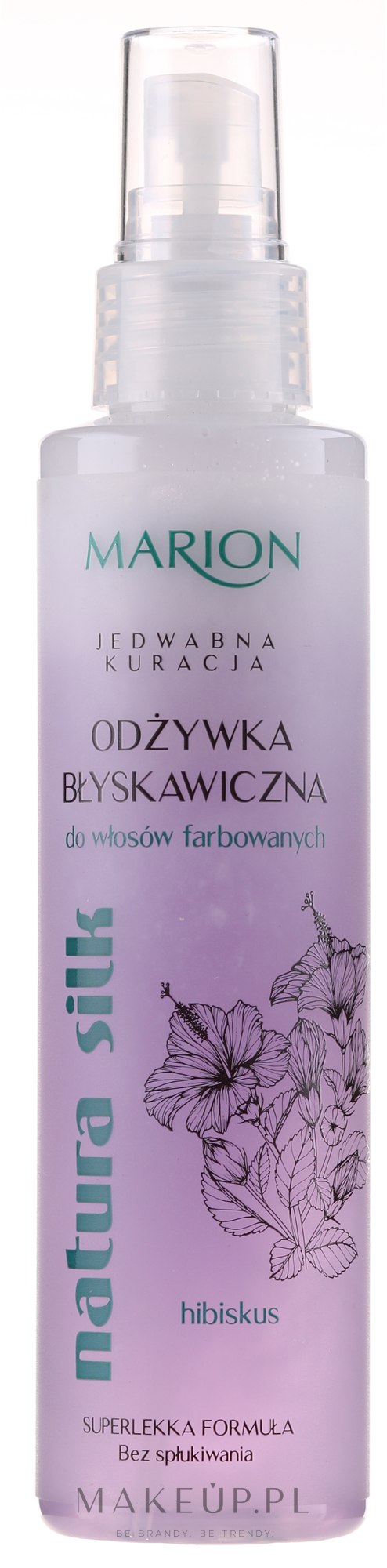 marion natura silk błyskawiczna odżywka rozświetlająca do włosów