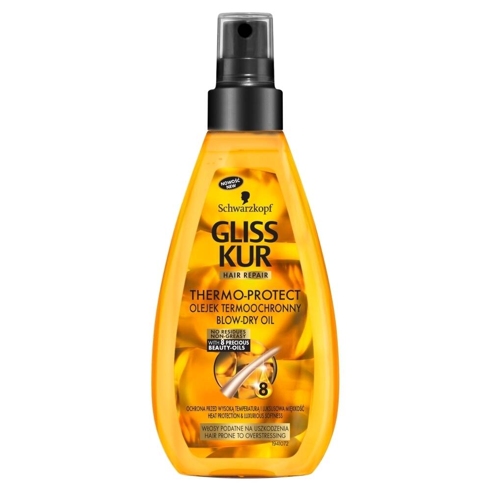 gliss kur thermo-protect termoochronny olejek do włosów 150 ml