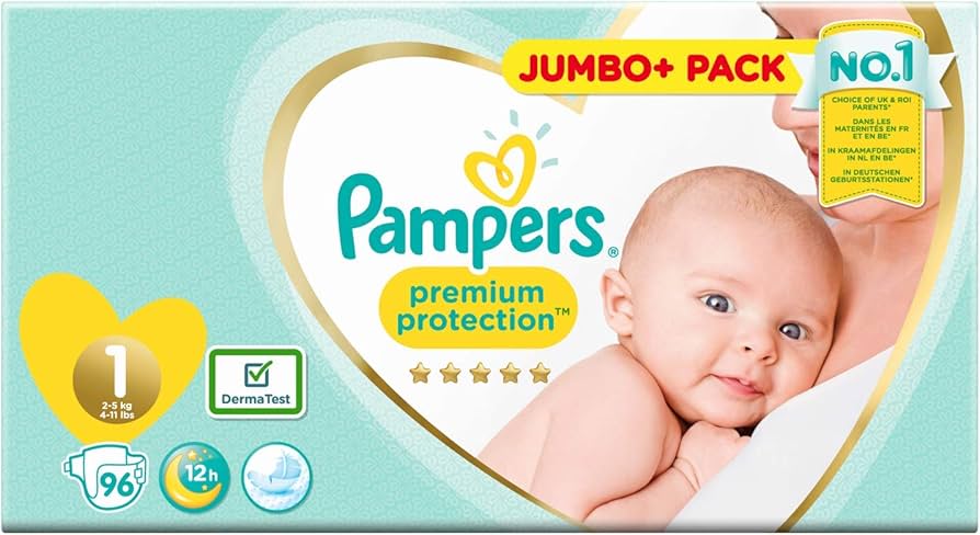 pampers białe