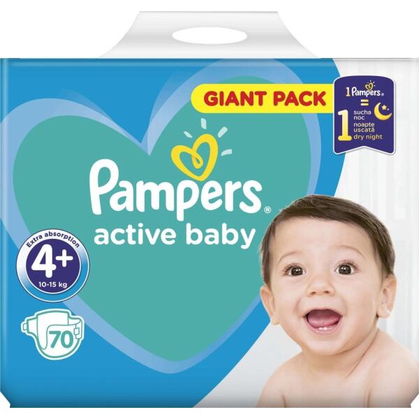 pampers baby active dry 4