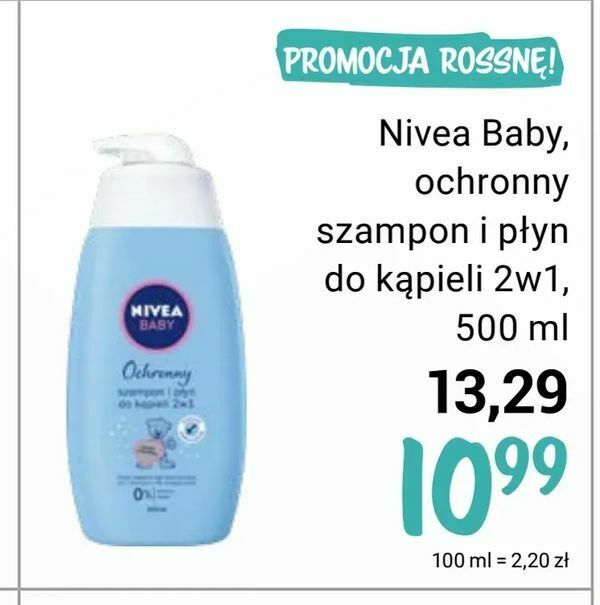 nivea baby łagodny szampon i płyn do kąpieli 2w1 rosmann