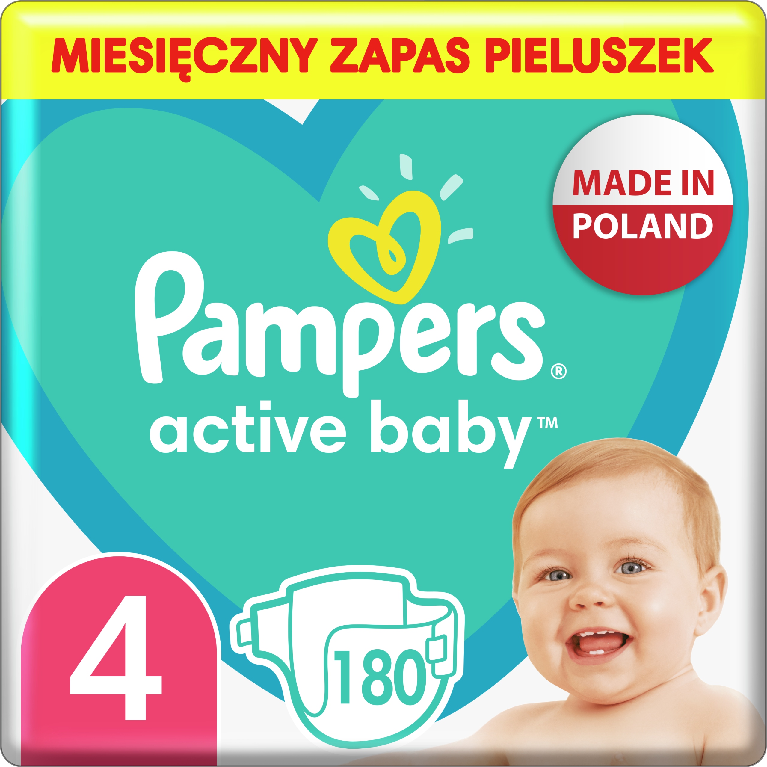 pampers 4 pieluchy 174 sztuki