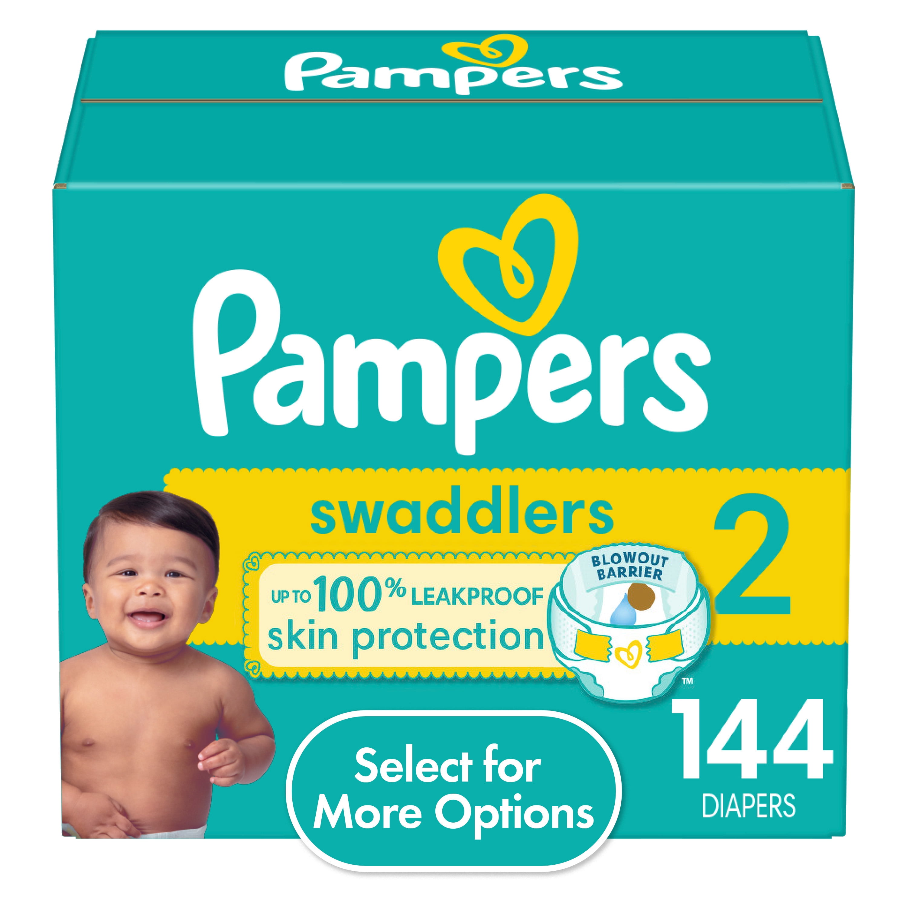 piel pampers 2 box mini 144 mega pack