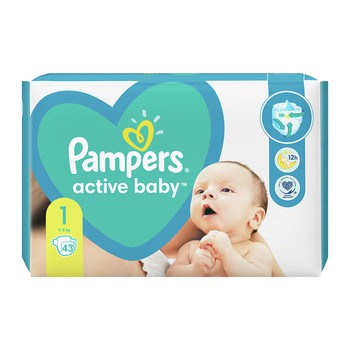 pieluszki pampers 1 43szt 2-5 kg