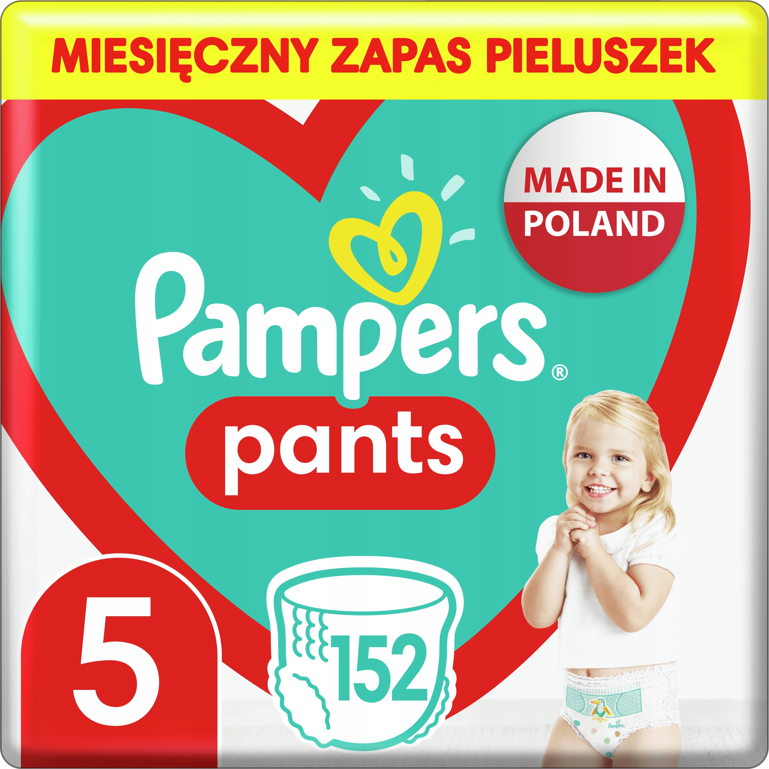 pampers pants zapas pieluchomajtki 5 junior 152 sz