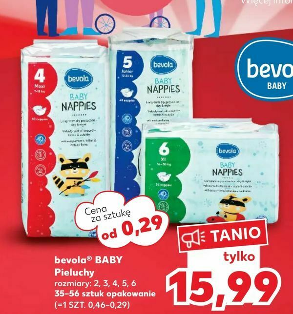 kaufland bevola pieluchy