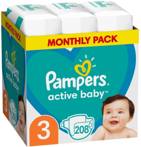 pieluchy pampers 3 208szt