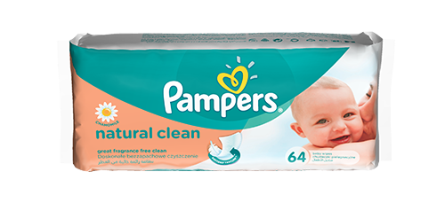 chusteczki pampers natural clean