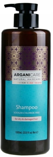 arganicare dry&damaged szampon włosy suche 1l wizaz