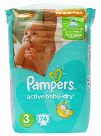 pampers active baby dry 3 74