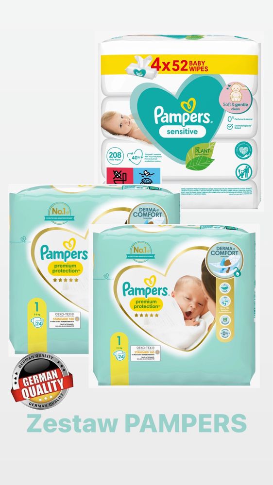 zestaw startowy pampers