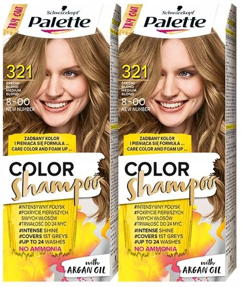 średni blond szampon palette