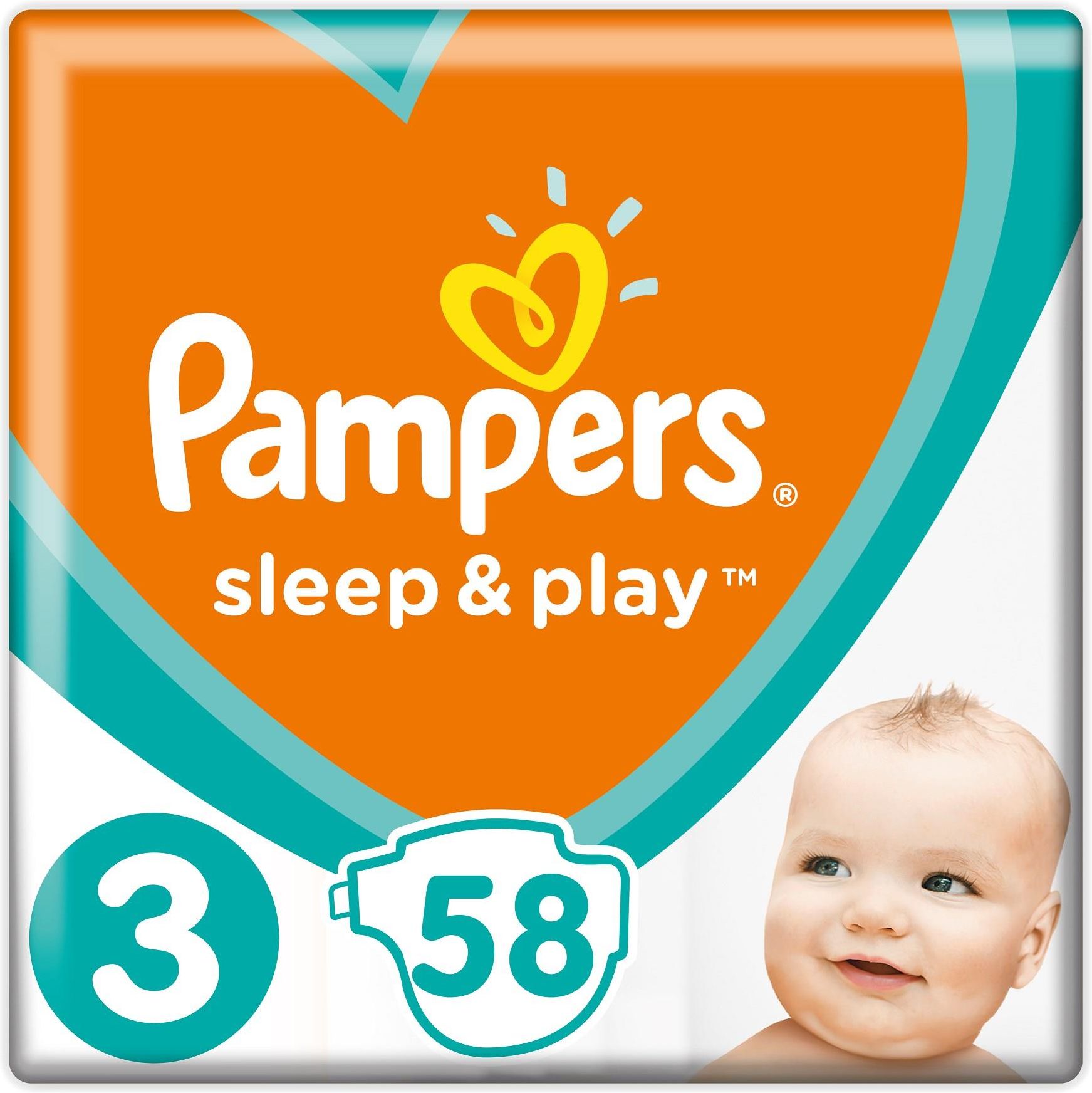 pampers pomarańczowe 3