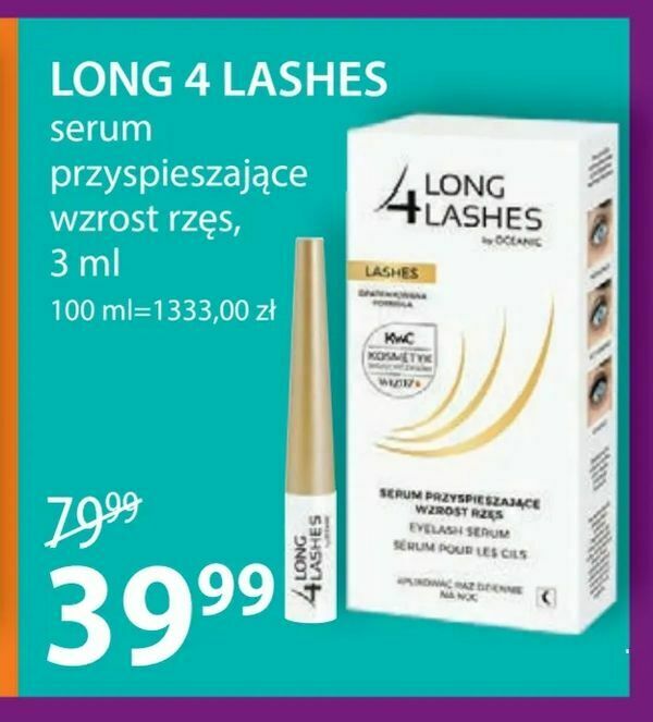 4 long lashes odżywka do włosów hebe