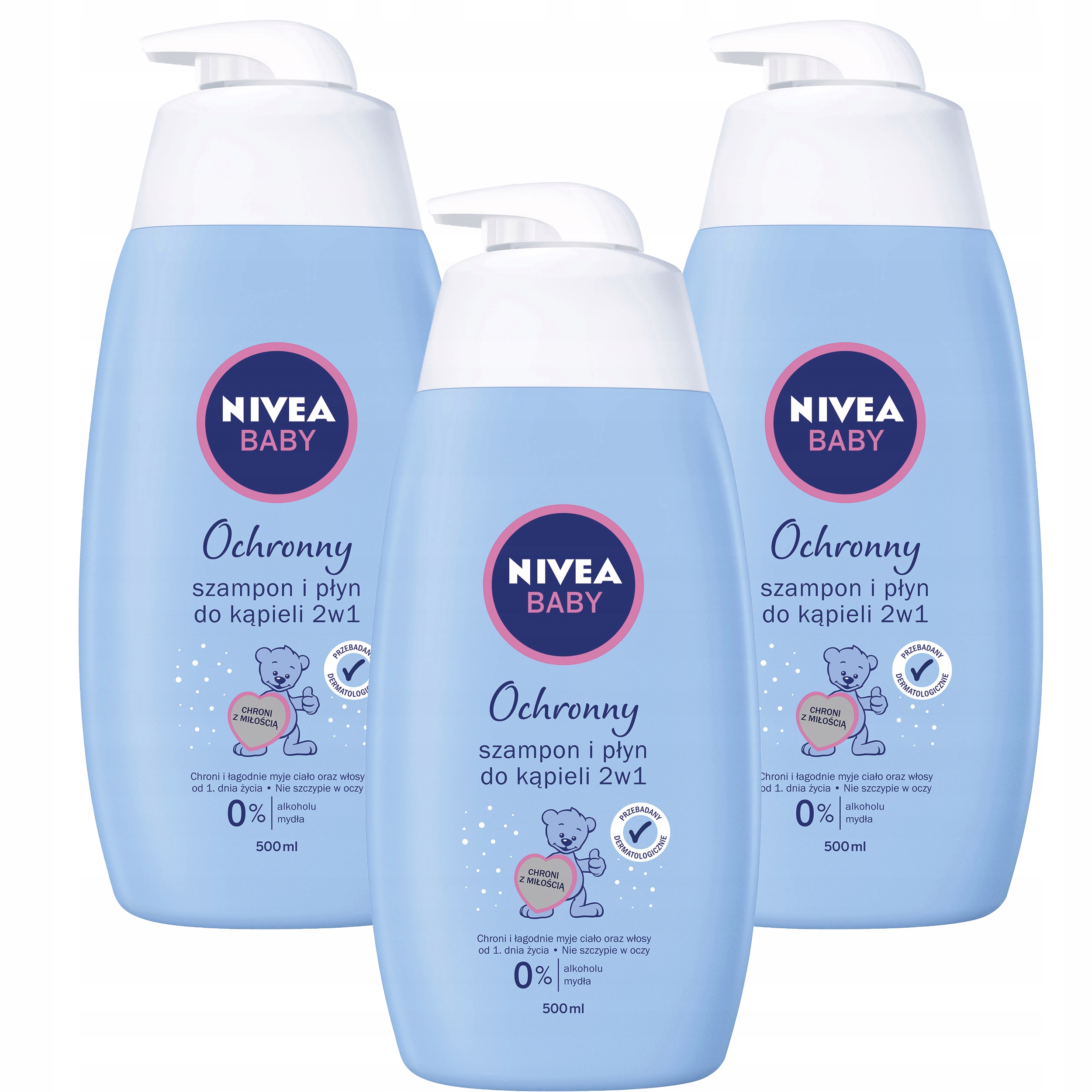 nivea baby szampon i płyn do kąpieli 2w1 500ml