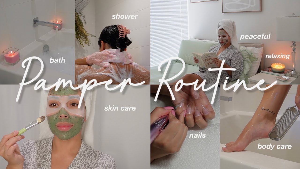 skincare pamper routine