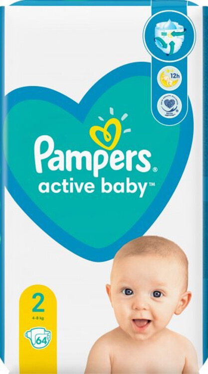 pampers active baby 2 cena