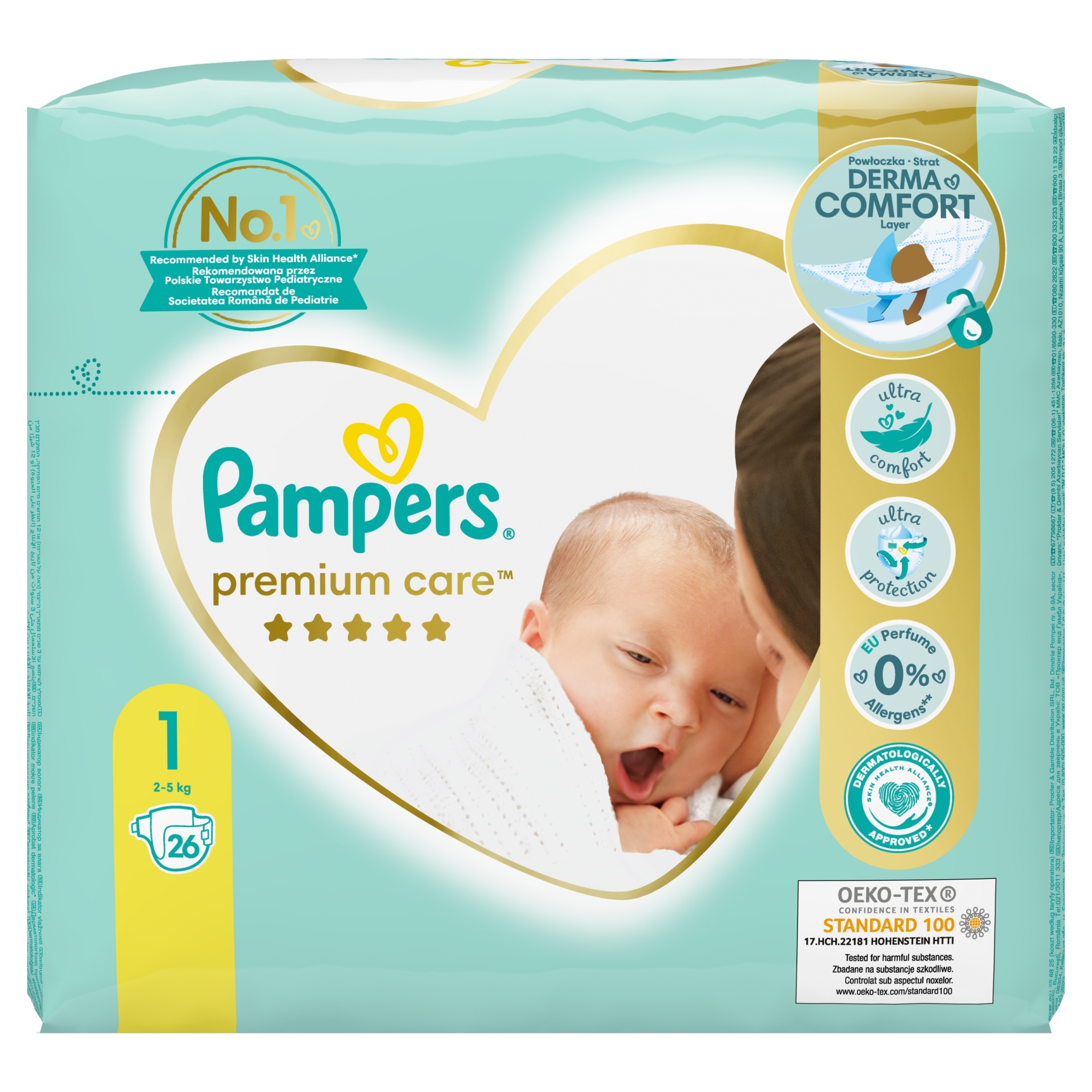 pampers premium care 1 88 sztuk cena