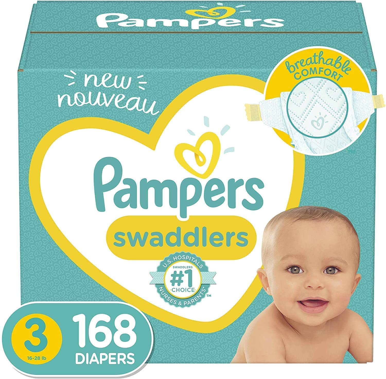 pampers box size 3