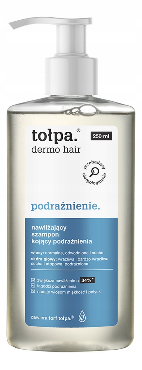 dermo hair nawilżający szampon kojący podrażnienia