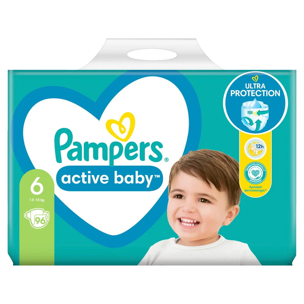 cena pieluch pampers active baby 6 96 sztuk