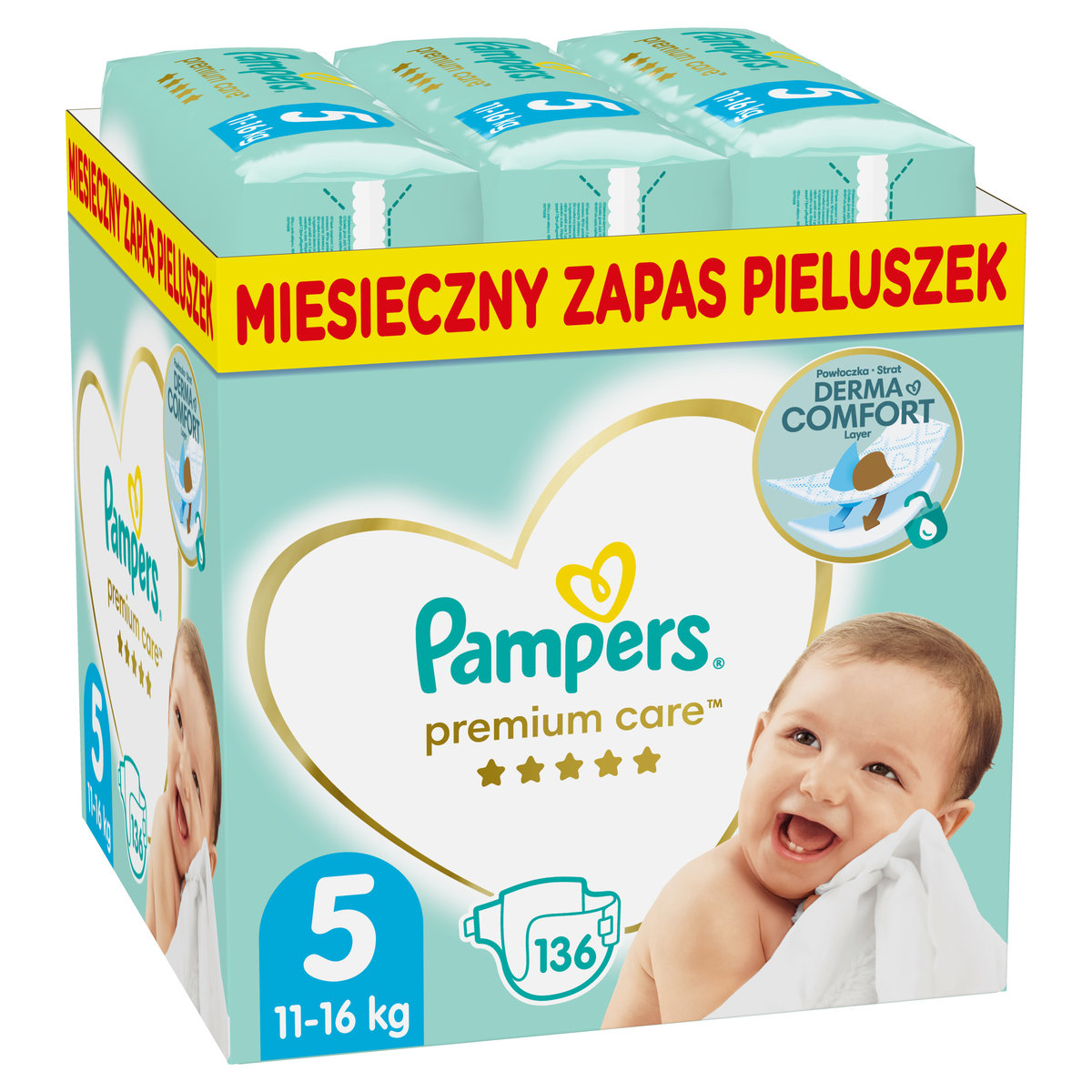 zapas na miesiac pampers 5