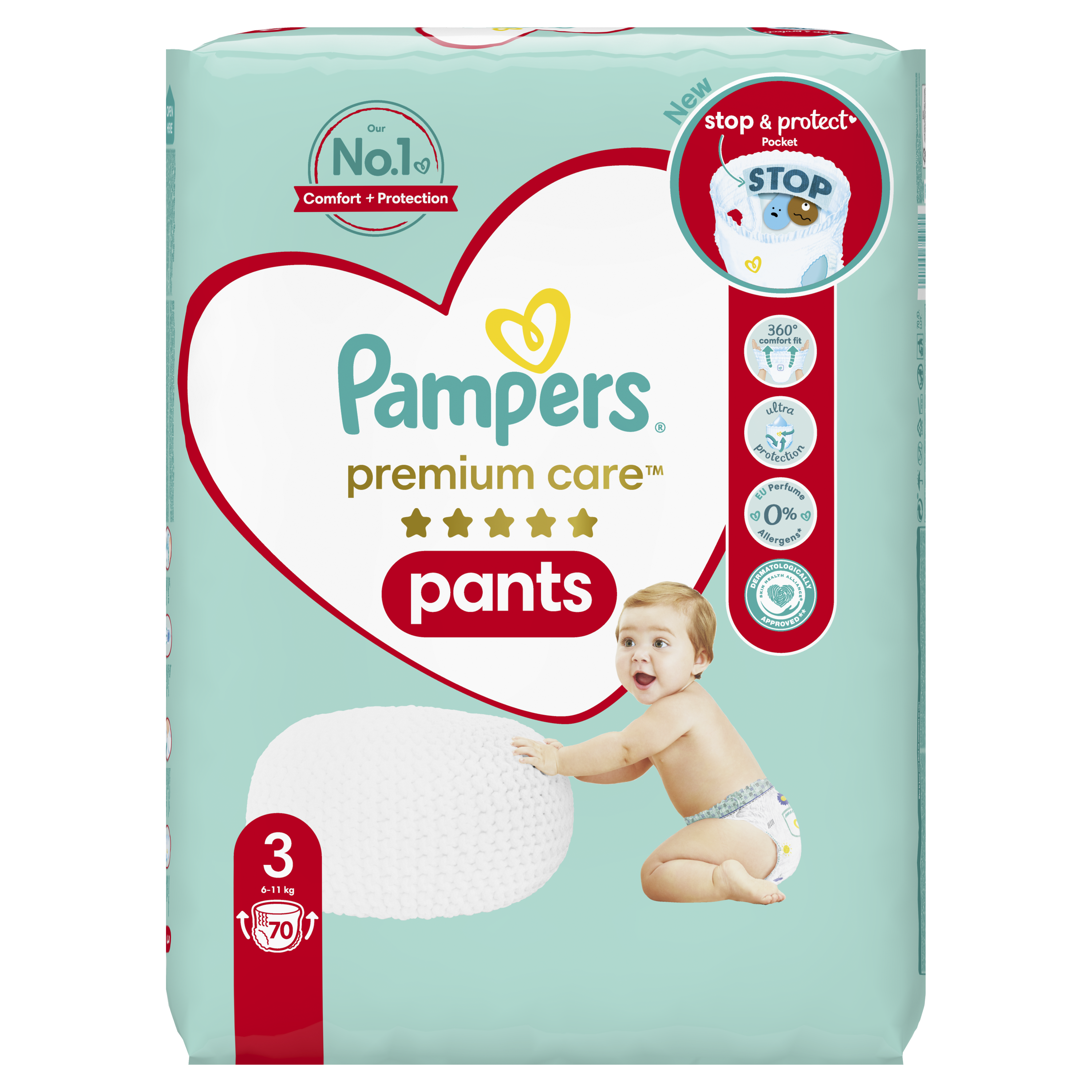 pampers premium care pants 3 monthly pack