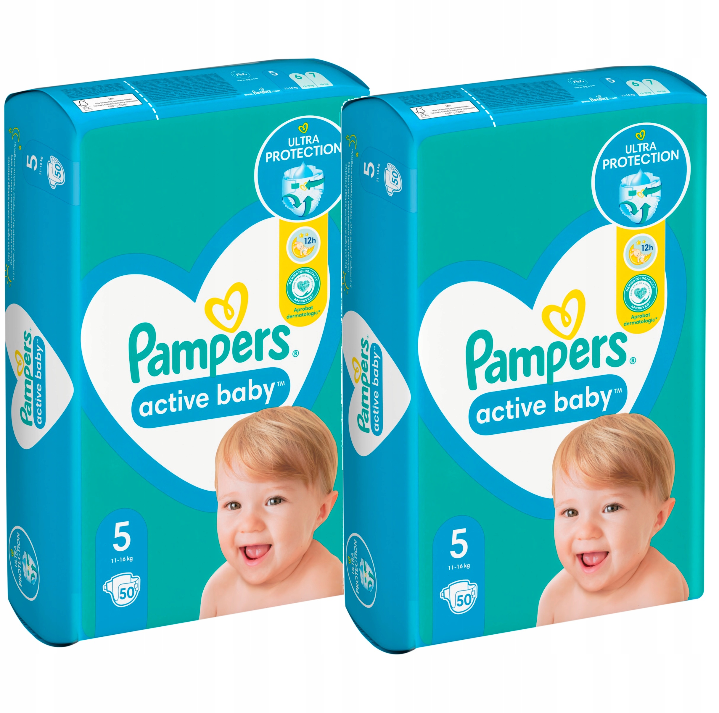 pieluchy pampers baby active 5 50