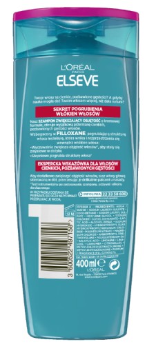 szampon loreal objętość fibralogy opinie