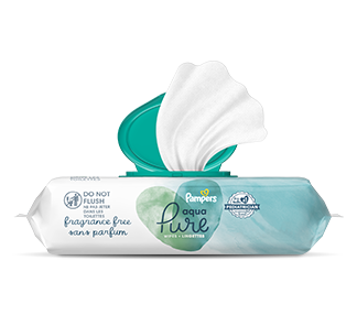 pampers aqua pure or water wipes