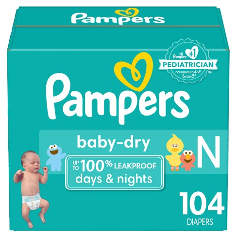 pampers new born husteczki