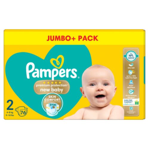 pampers new baby 2 premium protection