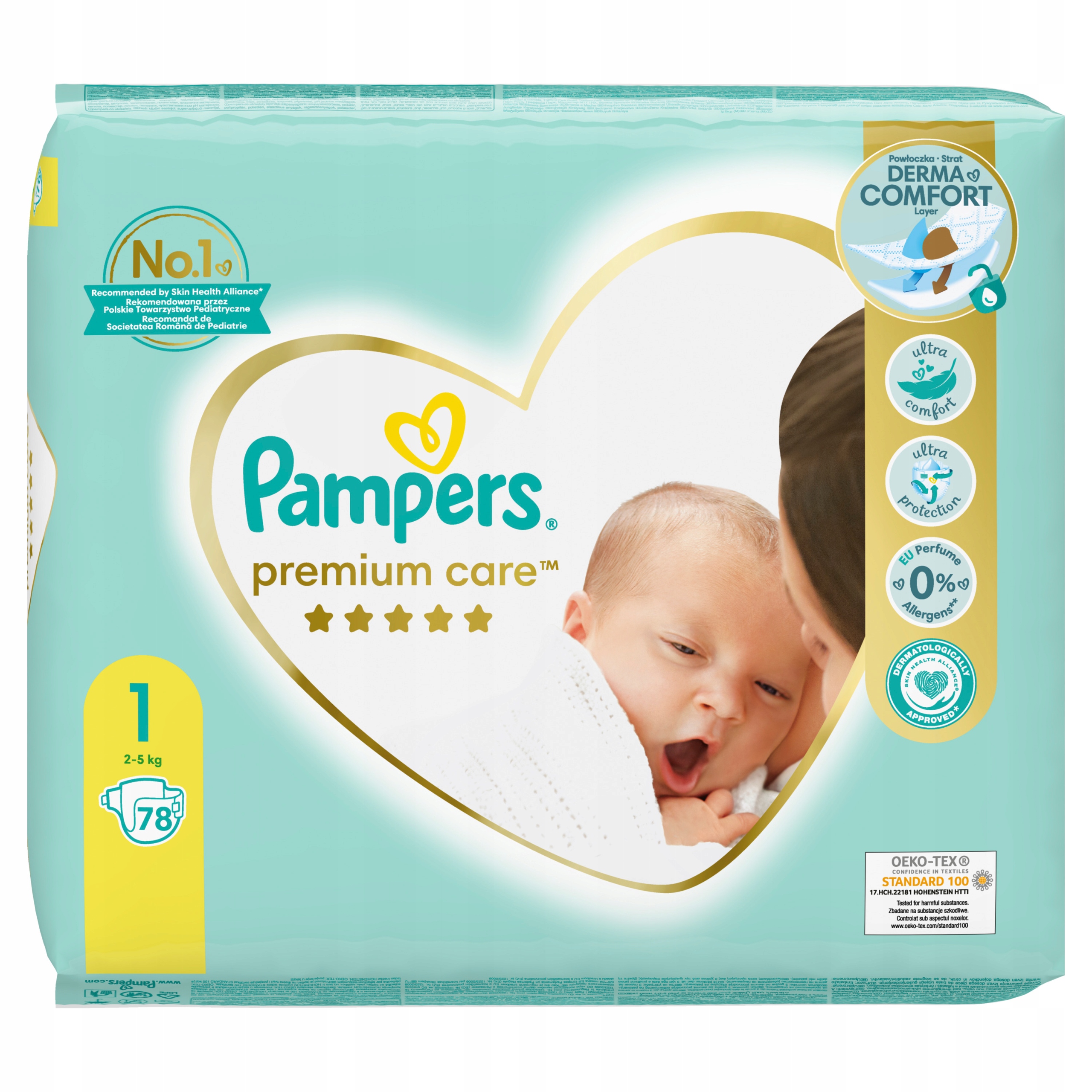 pampers premium care 1 78 szt allegro