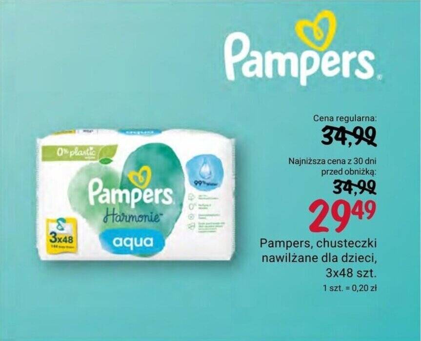 chusteczki pampers new baby sensitive cena rossmann