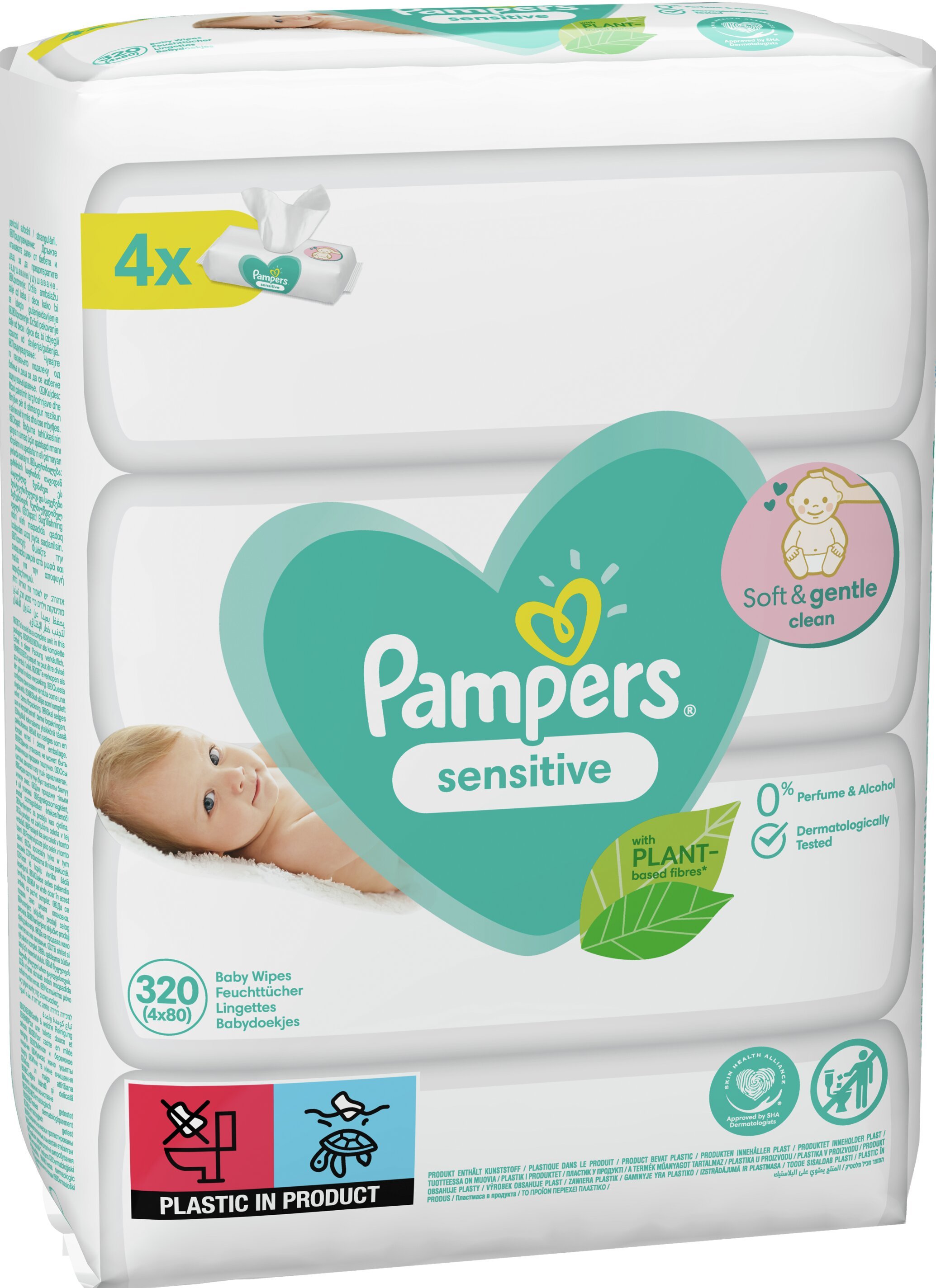 pampers sensitive cena