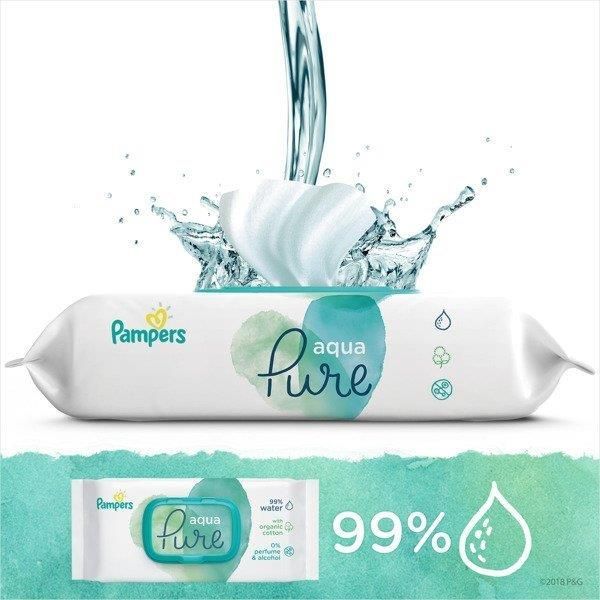 pampers aqua pure chusteczki opinie