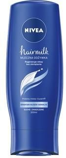 nivea hairmilk mleczna odżywka do włosów o strukturze grubej