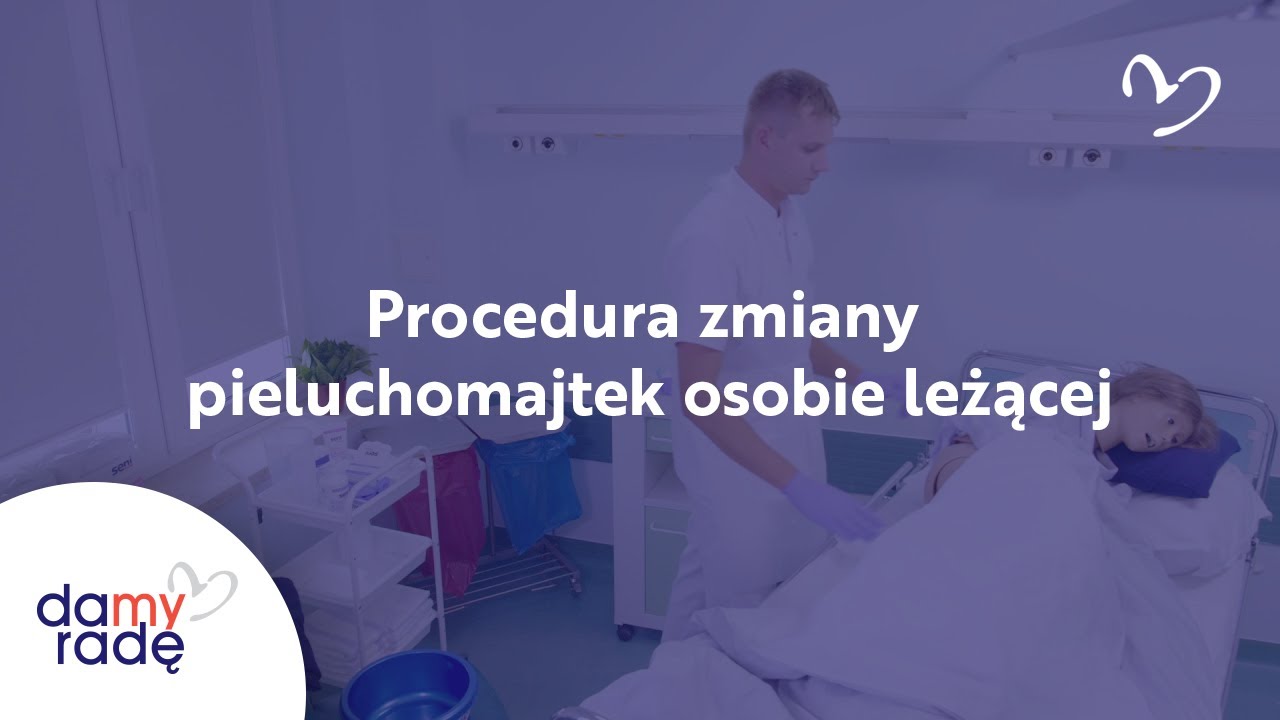 zmiana pieluchy u osoby leżącej