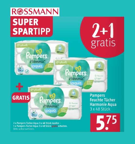 rossmann pampers aqua pure