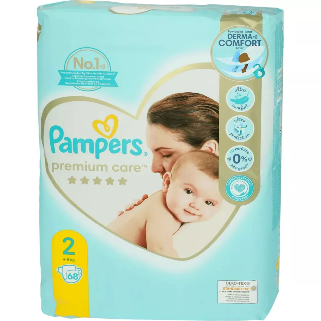 pampers premium care białe