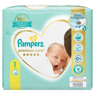 pampers newborn z wycięciem na pępek