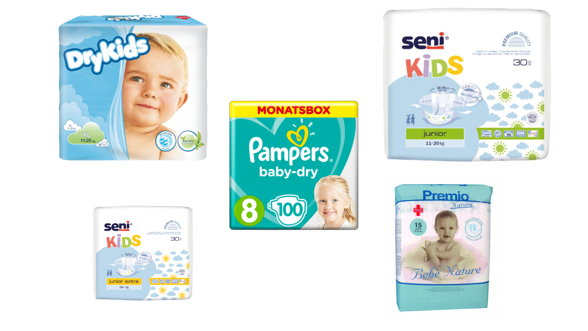 pampers dla dziewczynki a dla chlopczyka