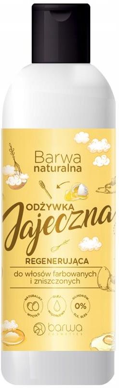 barwa naturalna odżywka do włosów regenerująca jajeczna 200 ml