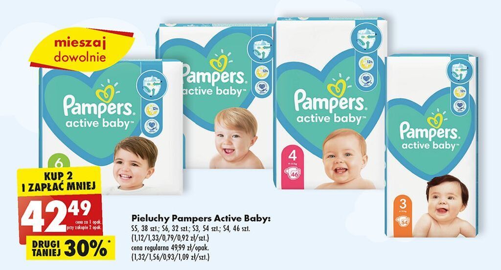 pampers active baby 4 biedronka