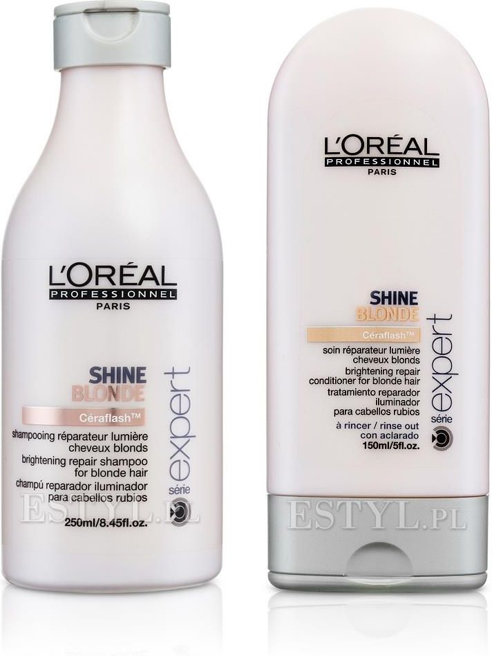 loreal professionnel shine blonde szampon 250 ml odzywka 150 ml