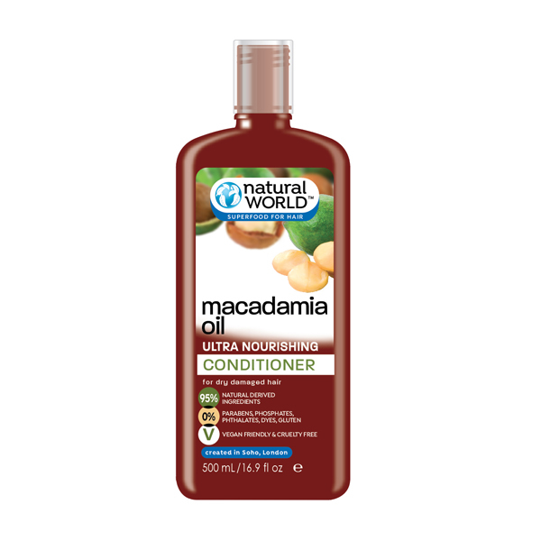 natural world macadamia oil ultra nourishing odżywczy szampon do włosów