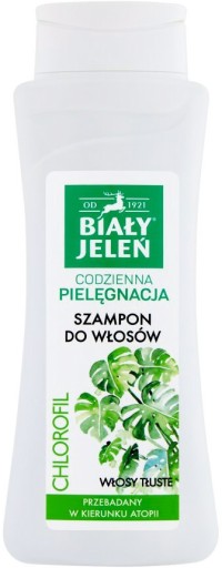 biały jeleń szampon z chlorofilem do włosów tłustych