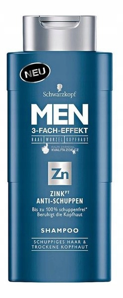 schwarzkopf men szampon do włosów przeciwłupieżowy z cynkiem 250 ml