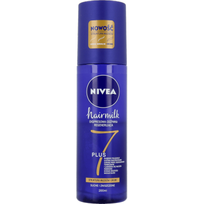 nivea hairmilk ekspresowa regenerująca odżywka do włosów o strukturze grubej