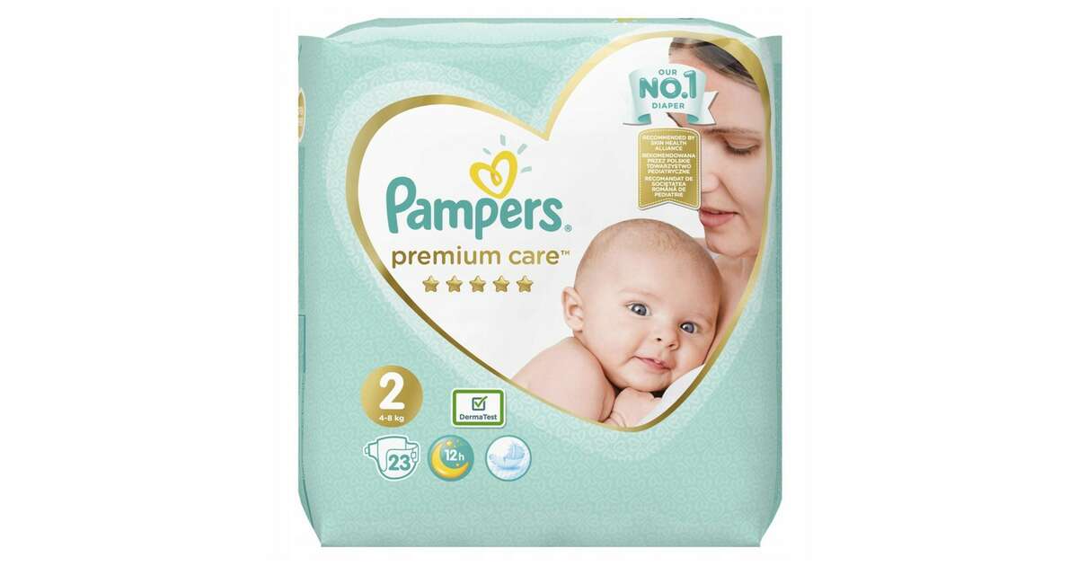 pampers premium care pieluchy rozmiar 2 mini 4-8kg 23 sztuki